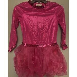 Hot Pink Flamingo Chasing Fireflies Halloween Costume Dress Bow Feathers